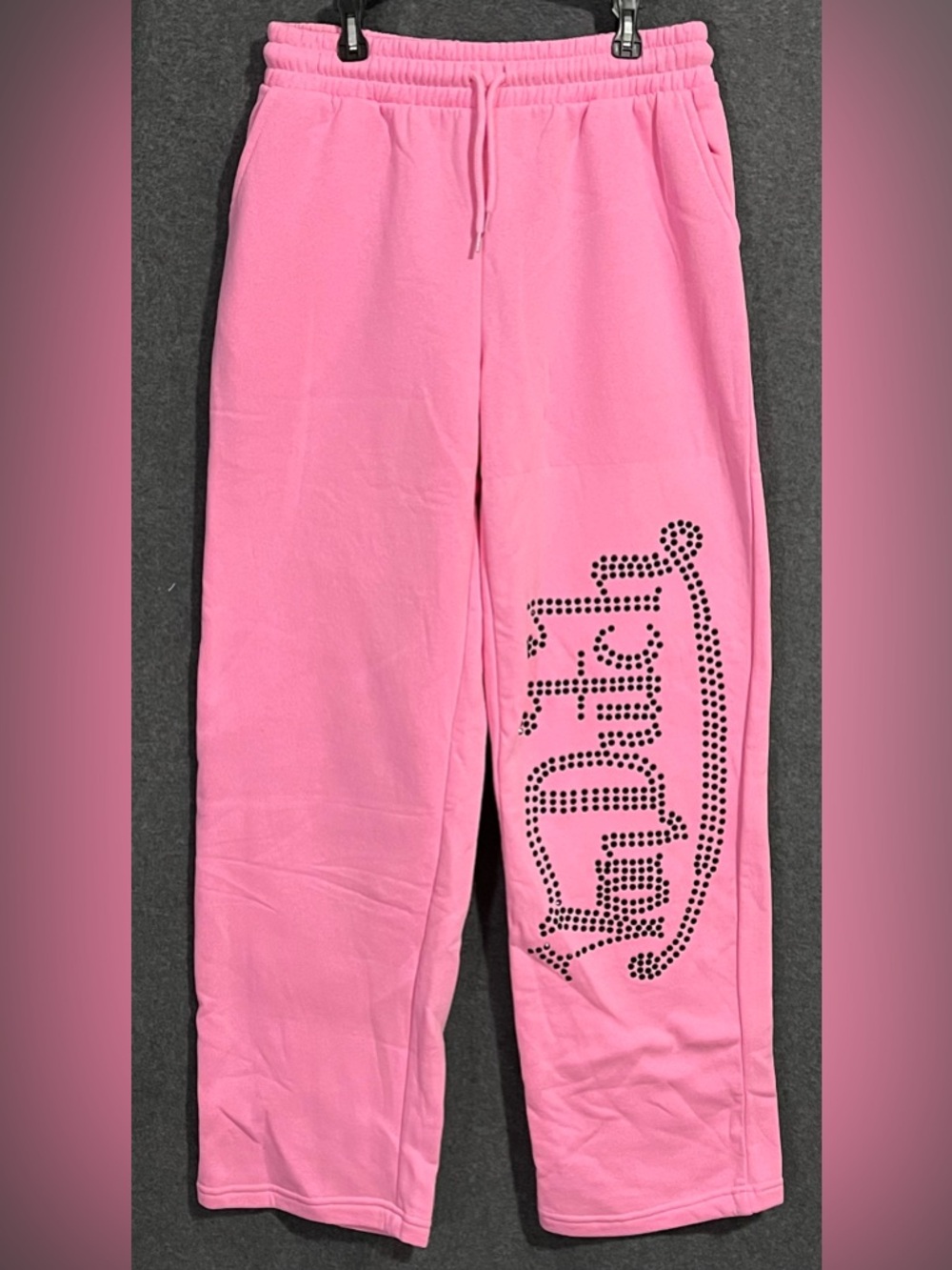 Von Dutch Pink Drawstring Sweatpants A00011